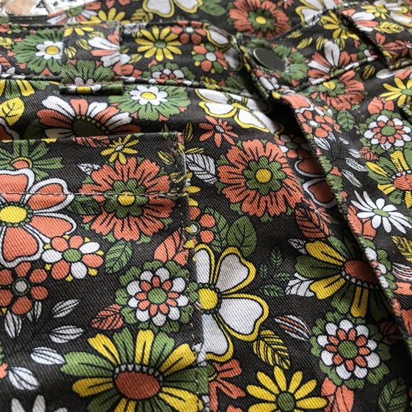 Retro wide leg floral pants - Picture 4 of 7